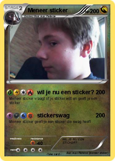Pokemon Meneer sticker