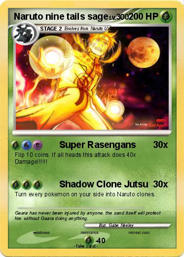 Pokemon Naruto nine tails sage