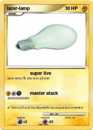 Pokemon lazer-lamp
