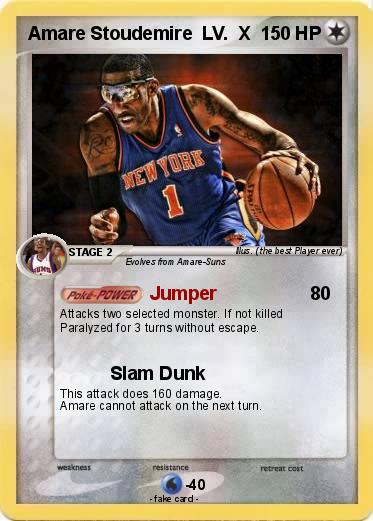 Pokemon Amare Stoudemire  LV.  X