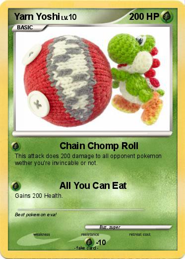 Pokemon Yarn Yoshi