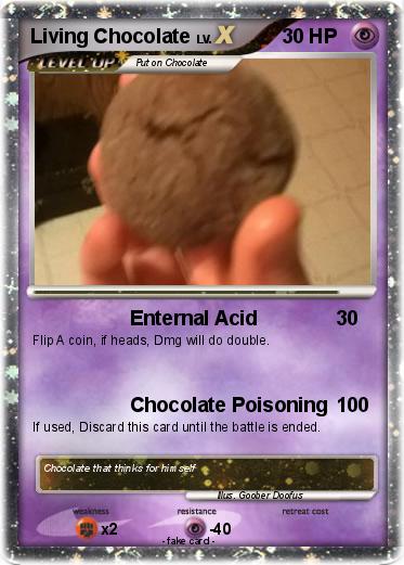 Pokemon Living Chocolate