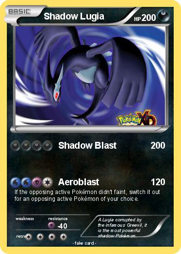Pokemon Shadow Lugia
