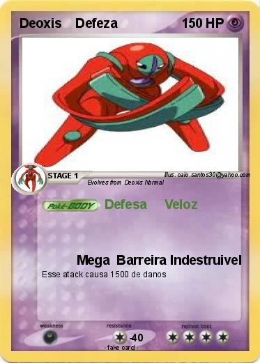 Pokemon Deoxis    Defeza