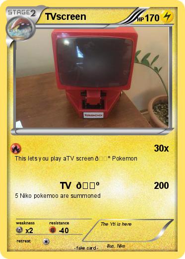 Pokemon TVscreen