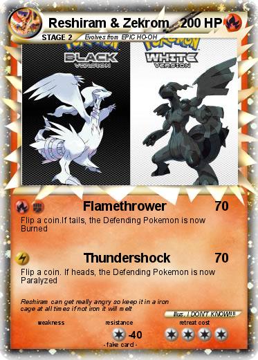 Pokemon Reshiram & Zekrom