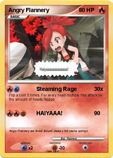 Pokemon Angry Flannery