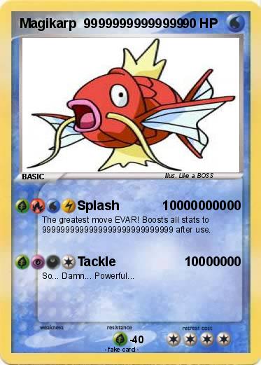 Pokemon Magikarp  99999999999999