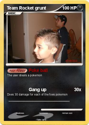 Pokemon Team Rocket grunt