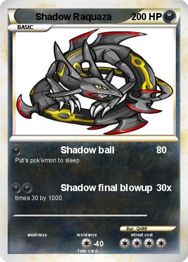 Pokemon Shadow Raquaza