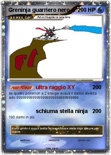 Pokemon Greninja guarriero nero