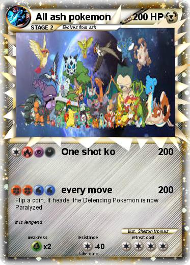 Pokemon All ash pokemon