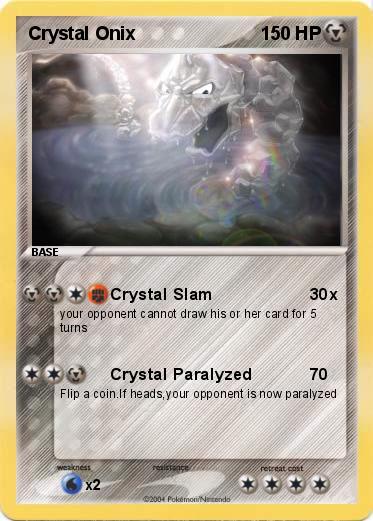 Crystal Onix GX Custom Pokemon Card 