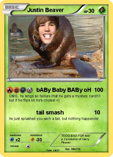Pokemon Justin Beaver