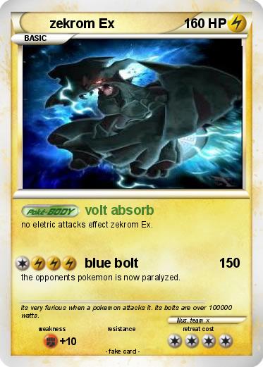 Pokemon zekrom Ex