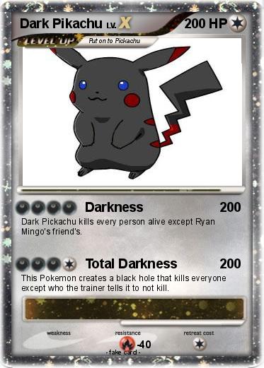 Pokemon Dark Pikachu