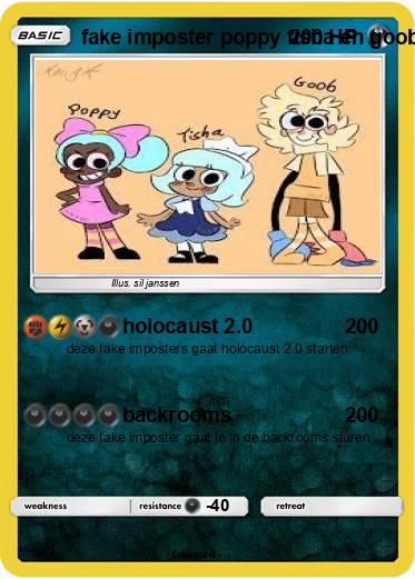 Pokemon fake imposter poppy tisha en goob