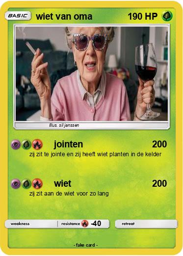 Pokemon wiet van oma