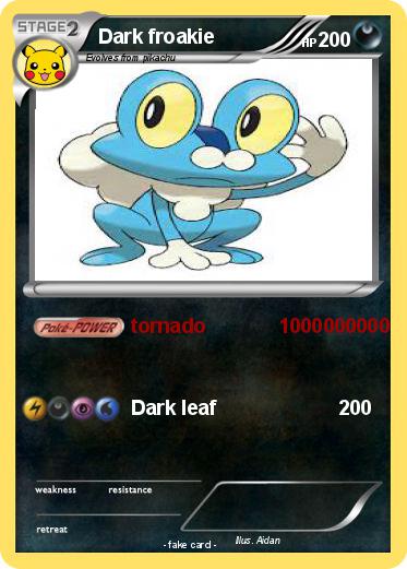 Pokemon Dark froakie