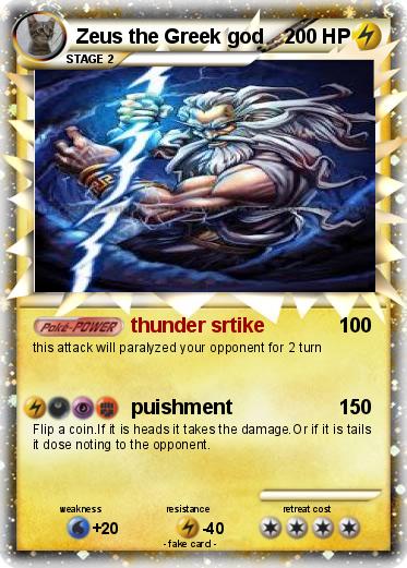 Pokemon Zeus the Greek god