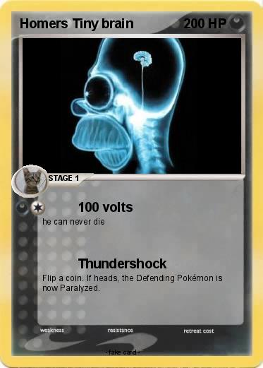 Pokemon Homers Tiny brain