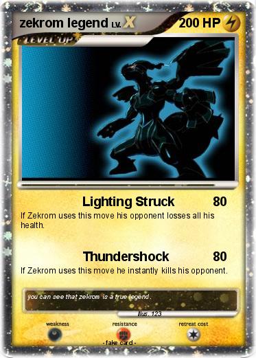 Pokemon zekrom legend
