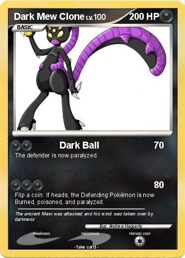 Pokemon Dark Mew Clone