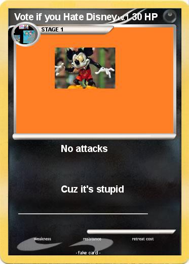Pokemon Vote if you Hate Disney