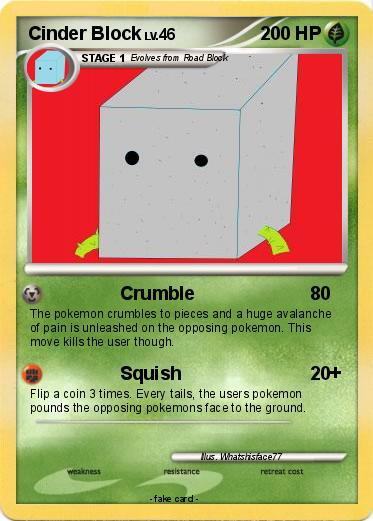 Pokemon Cinder Block