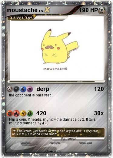 Pokemon moustache