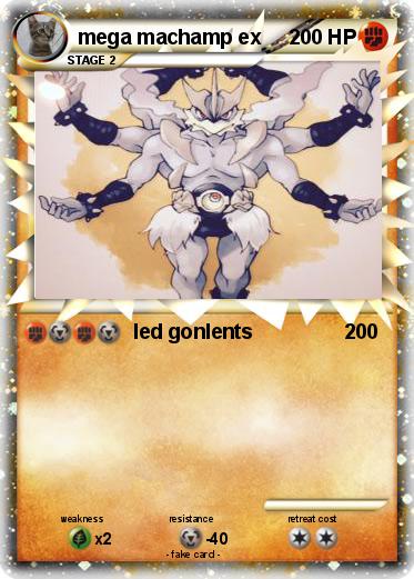 Pokemon mega machamp ex Pokemon mega machamp ex