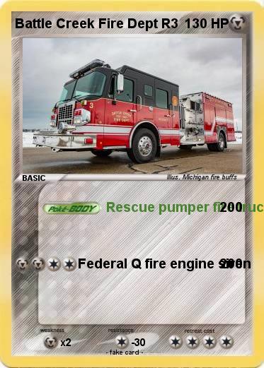 Pokemon Battle Creek Fire Dept R3