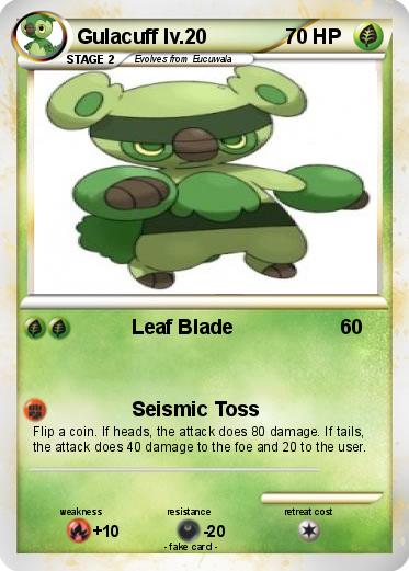 Pokemon Gulacuff lv.20