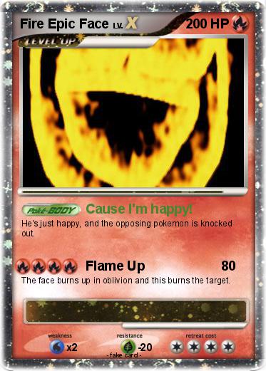 Pokemon Fire Epic Face