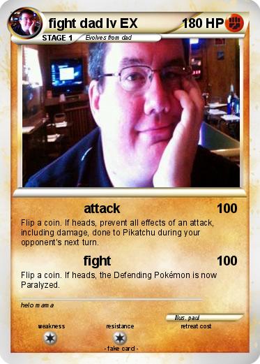 Pokemon fight dad lv EX