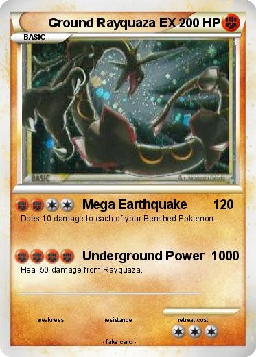 Pokemon Ground Rayquaza EX