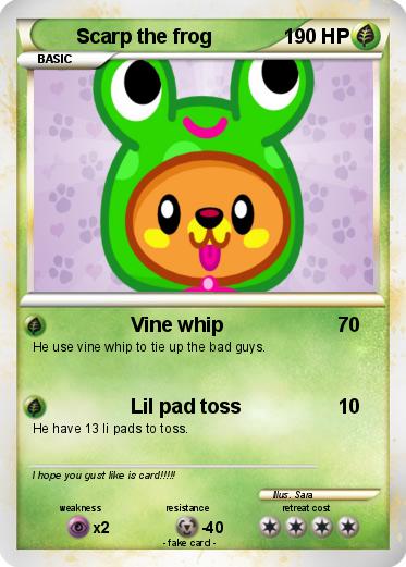 Pokemon Scarp the frog