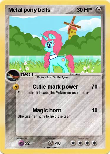 Pokemon Metal pony bells
