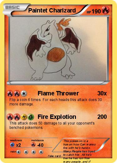 Pokemon Paintet Charizard