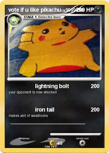 Pokemon vote if u like pikachu