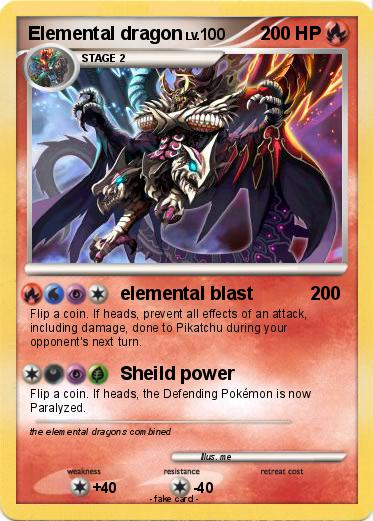 Pokemon Elemental dragon