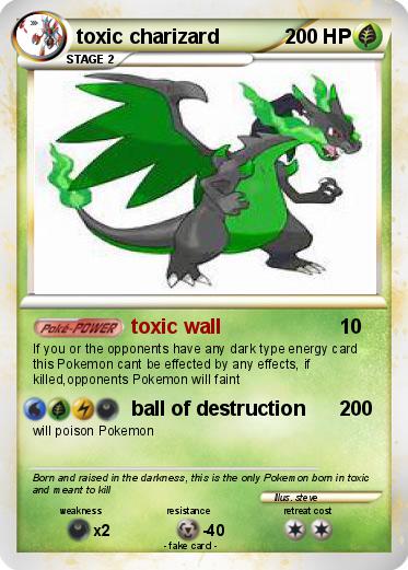 Pokemon toxic charizard