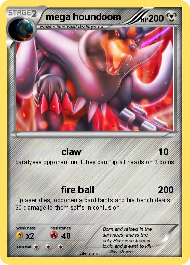 Pokemon mega houndoom