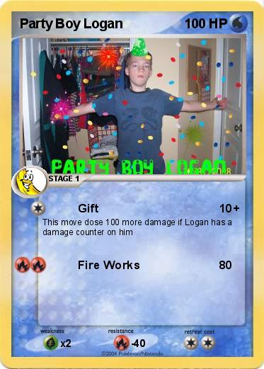Pokemon Party Boy Logan