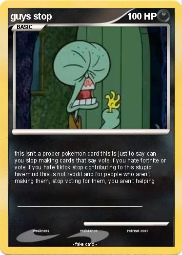 Pokemon guys stop