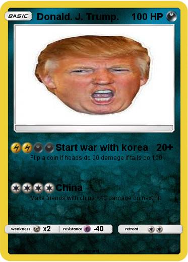 Pokemon Donald. J. Trump.