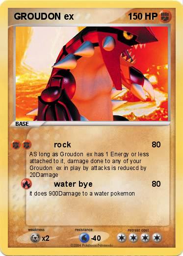 Pokemon GROUDON ex
