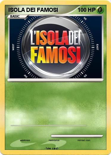 Pokemon ISOLA DEI FAMOSI