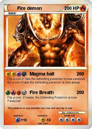 Pokemon Fire demon