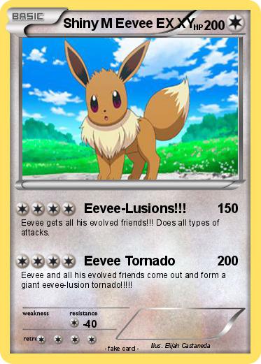 Pokemon Shiny M Eevee EX XY